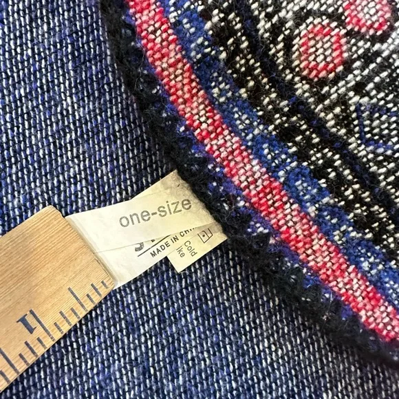 Multicolored Waterfall Sweater Cardigan Shawl One Size - Picture 4 of 7